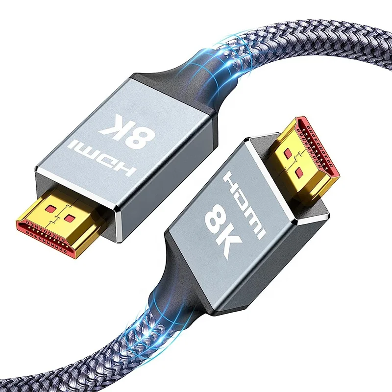 2023 HDMI Cable 120Hz 8K 60Hz 3D HDR 48Gbps 8K HDMI 2.1 Cable 4K HDMI 2.0 Cable HDR Ultra HD High-Speed Gold-Plated Cabo