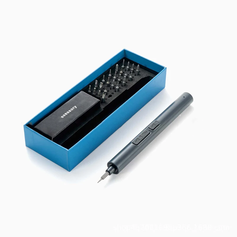 28 In 1 New Product Electric Screwdriver Set with 24 Screwdriver Bits Cross PH00 Torx Etc. for Mobile Phones Cameras