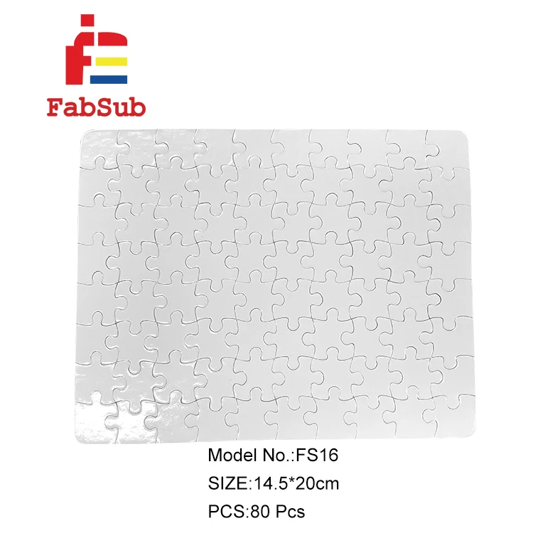 Пазл для сублимирования детей размера A5 Обучающие игрушки бумажные сублимационные пустые головоломки пользовательский узор