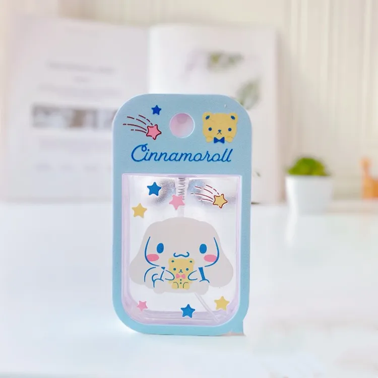 My Melody Portable 45ml credit card style plastic spray perfume travelling bottle Cinnamoroll Spray Empty Bottle