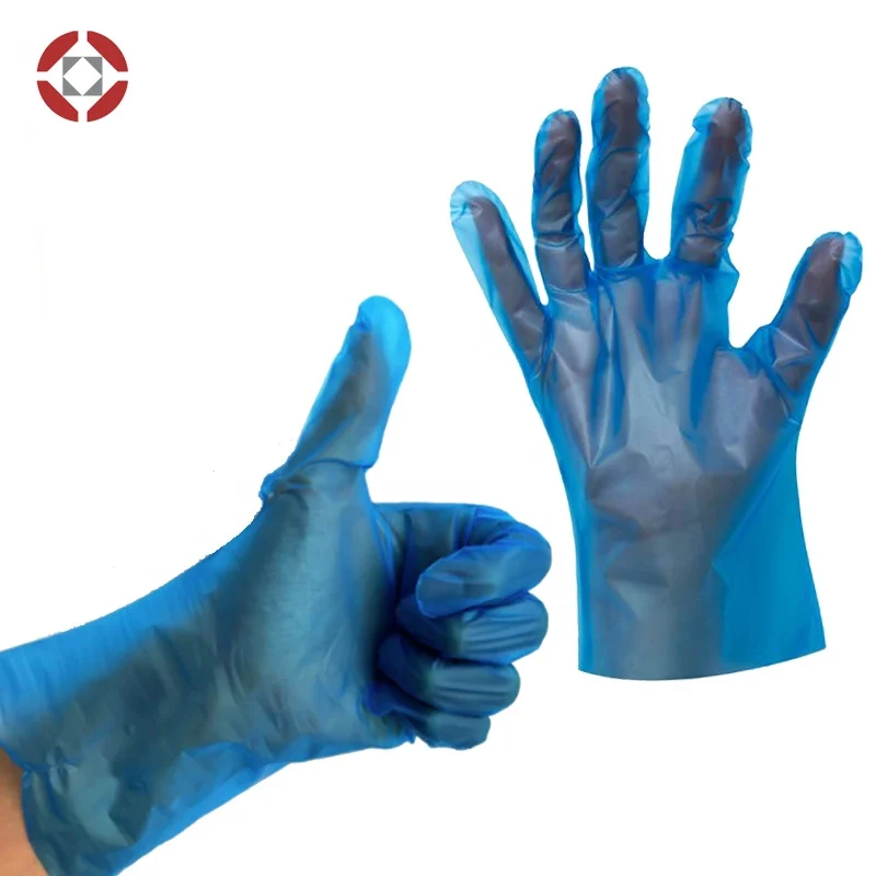 Disposable Plastic Polyethylene CPE Gloves Disposable Transparent TPE / PE / CPE Gloves