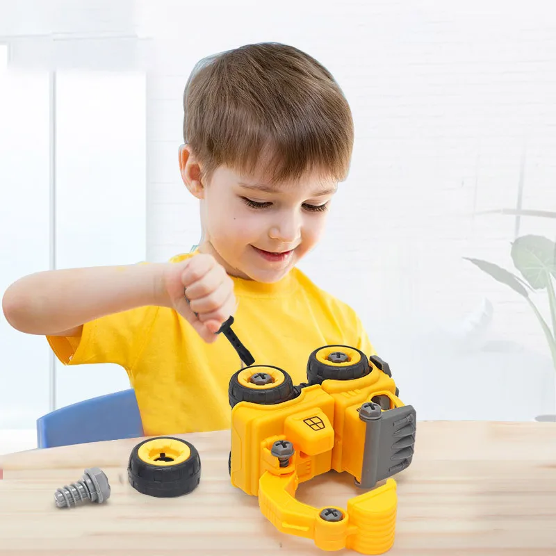 Best Seller Take Apart Toy Cars With Manual Screwdriver Kids Construction Sets Educational Building Kits DIY Police Car