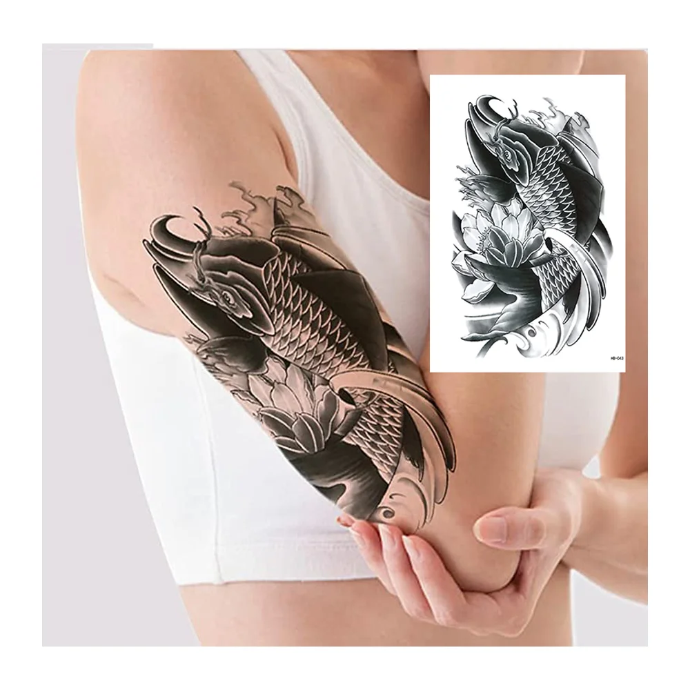 Free sample Low Price Manufacture Temporary Waterproof Tattoo Sticker Cover Up Stickers For Body Arm Shoulder Tattoo Sticker
