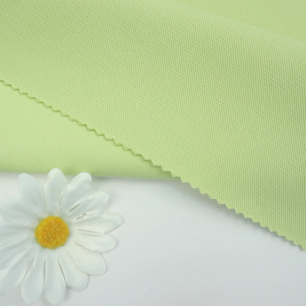 Factory Fabrics Price Wholesale custom fabric rolls TC  Polyester Cotton Pique Scuba fabric for sportswear polo shirts