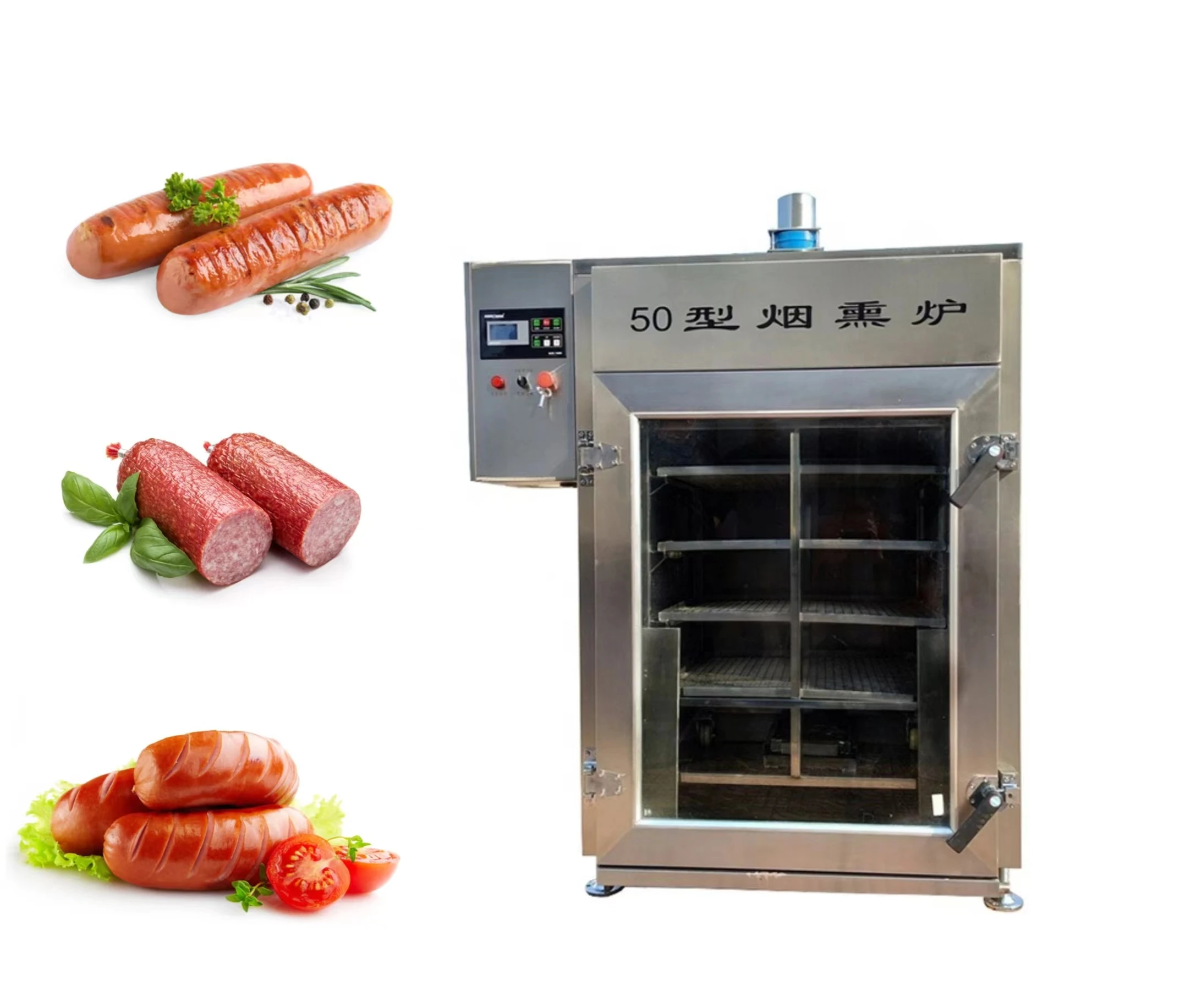Горячая продажа копченая печь мясное оборудование ss bbq для мясной дымовой печи Коммерческая электрическая курения мяса рыбы коптильня