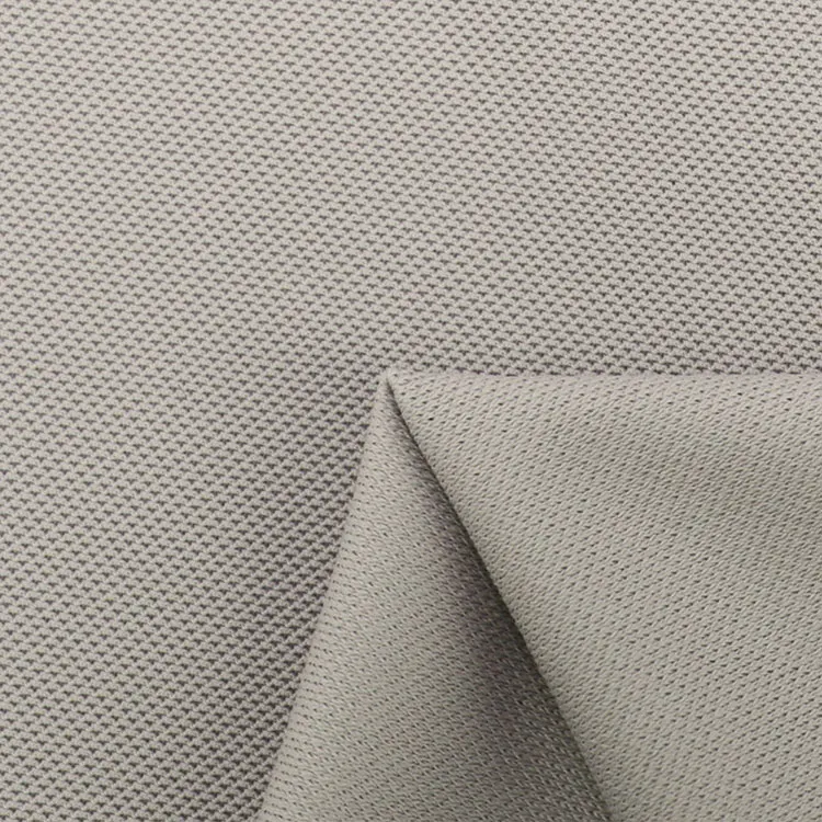 Easy care quick dry nylon spandex knitted warp jacquard pique fabric for polo shirt
