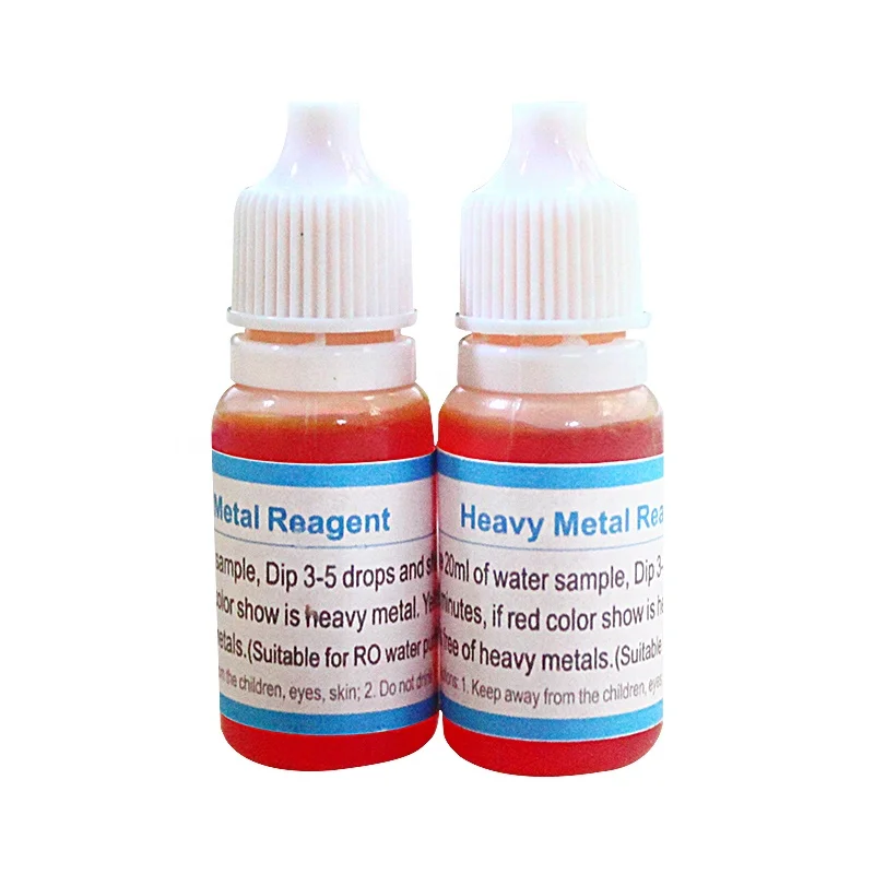 
Latest Heavy Metal Reagent drops in 10 ml bottle to test water quality. 