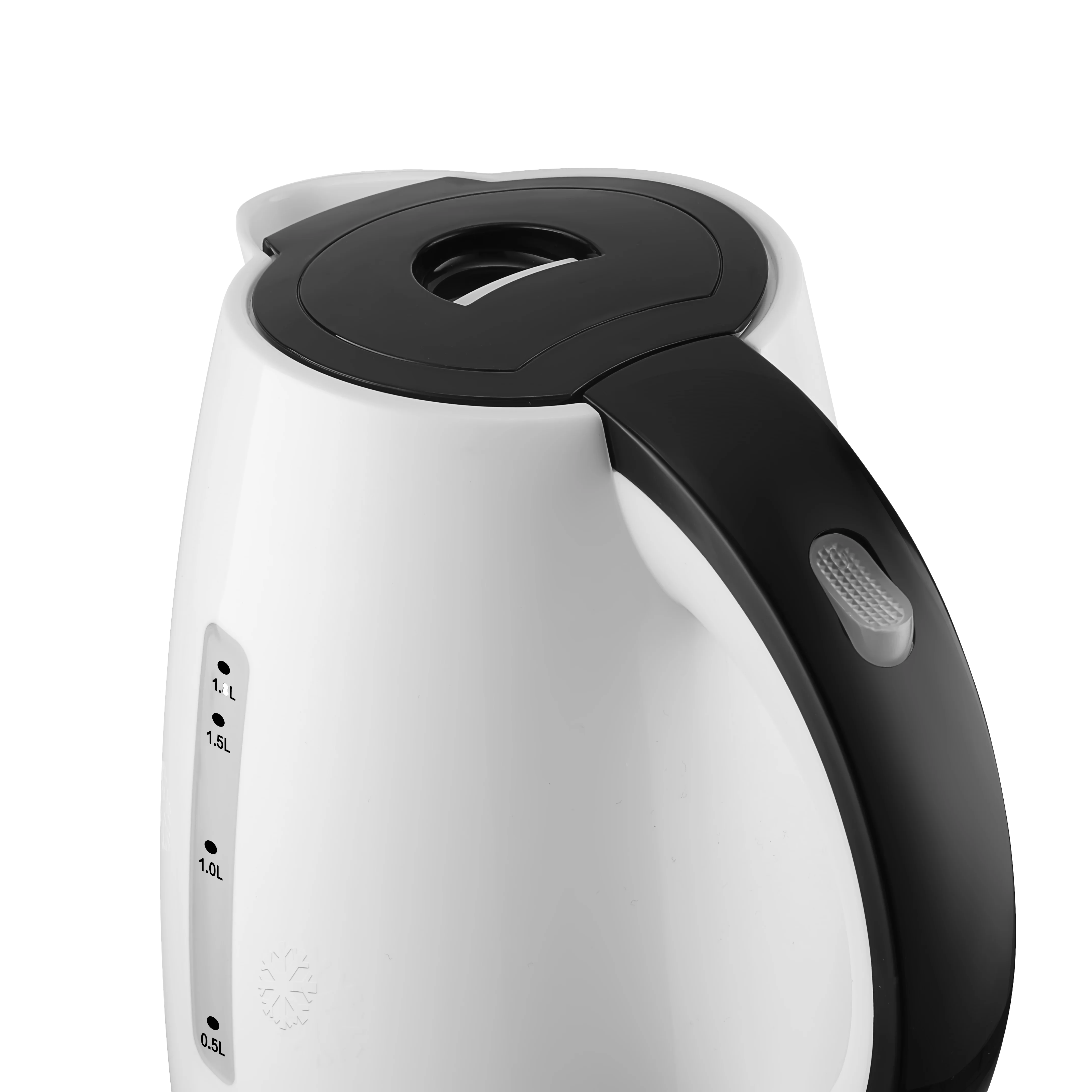 Маленькая кухонная техника капельный кофейный электрический чайник водонагреватель гусиная шея черный корпус пищевой пластик с логотипом питание молоком