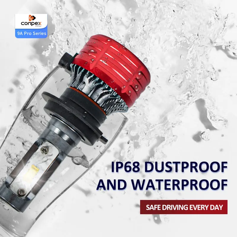 Conpex Oem Plug And Play Chip Style Universal Waterproof 9A Pro H7 12v voltage auto led headlight