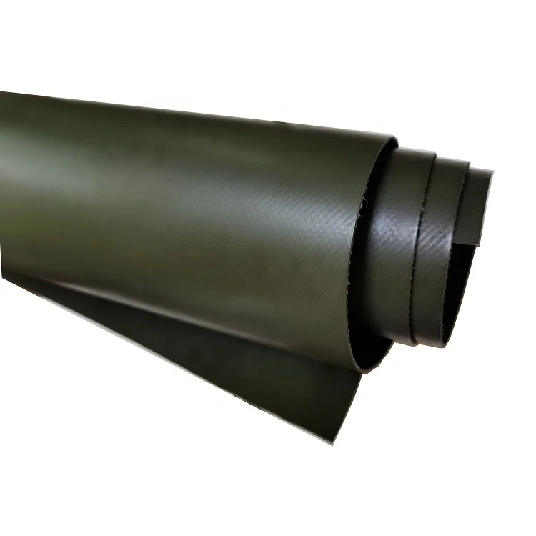 ECO Friendly Army Green Double TPU Coated Tarpaulin Inflating Life Raft Material Inflatable Heat Sealable