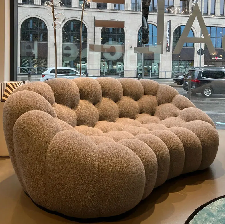 Model Foam Sofa Living Room Fabric Bubble Shape Sofa Lounge Sofa