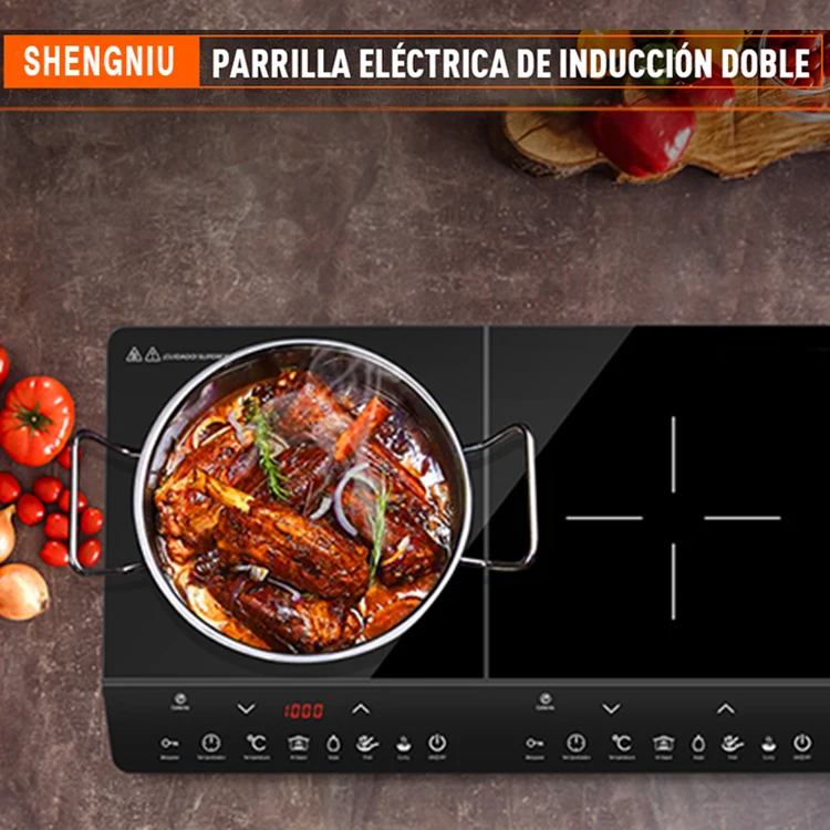 Wholesale Factory offer Two Burner Double Induction Cooker 110v GS/ROHS/EMC Electric Heater Hob Ceramic