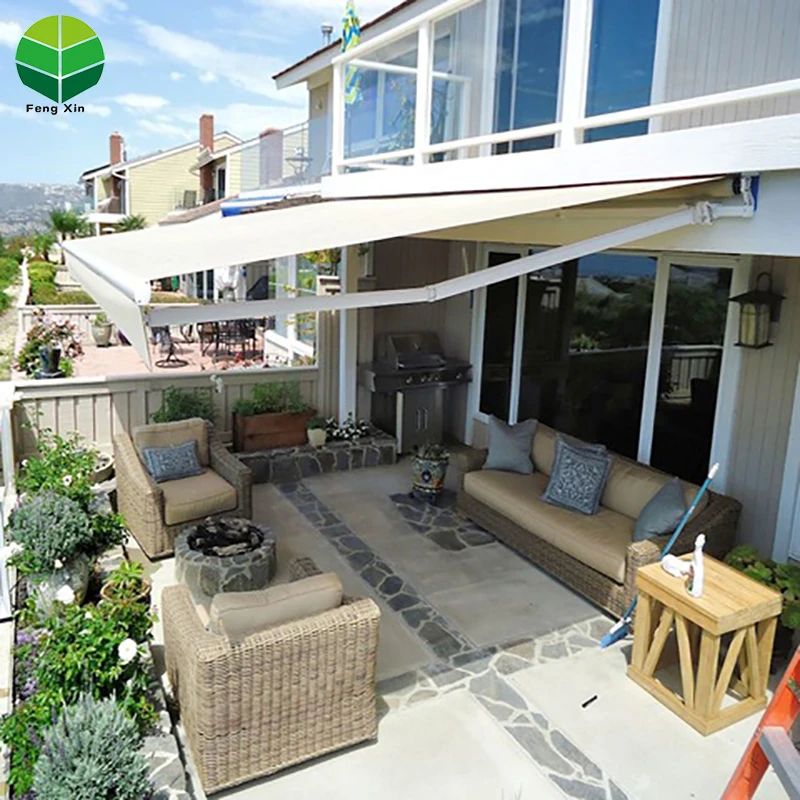 Fengxin 4x4 Restaurant Pergola Roof Waterproof Remote Control Awning Tent With Retractable