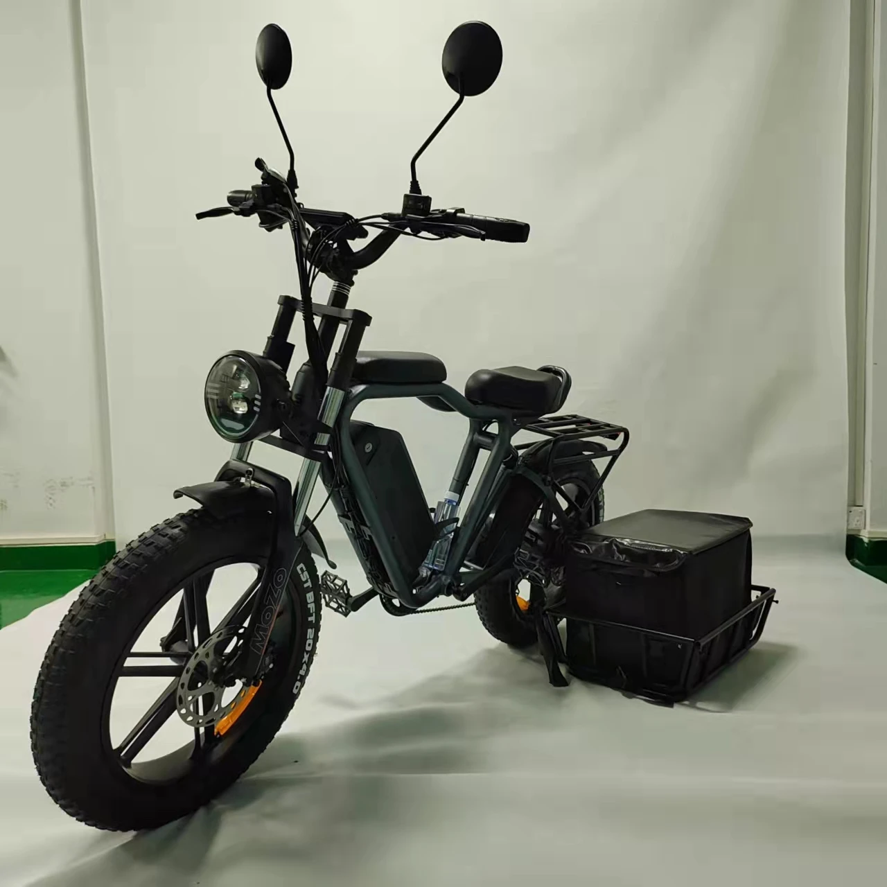Family Cargo bike 750w motor 16ah48v battery 55km/h fast electric bicycle full suspension hydraulic brake  Fat bike electric