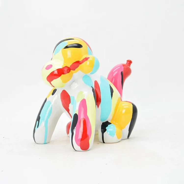 Хит продаж скульптура Jeff Koons из смолы для украшения дома и интерьера несколько цветов можно настроить