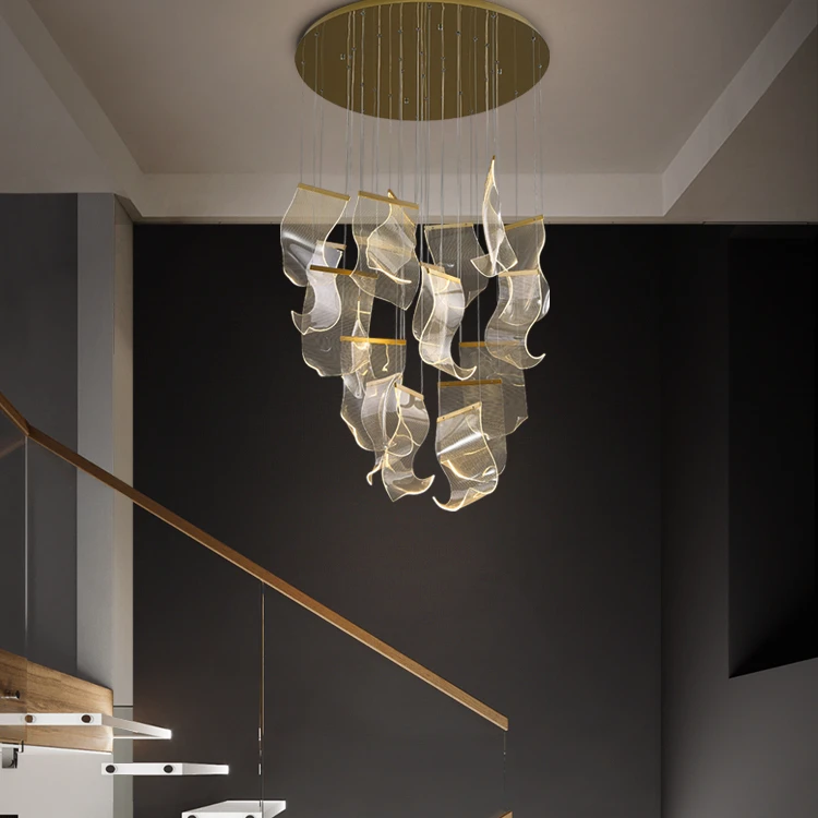 Led Acrylic Paper Pendant Charms Hanging Lights Modern Pendant Led Modern Chandelier & Pendant Lights