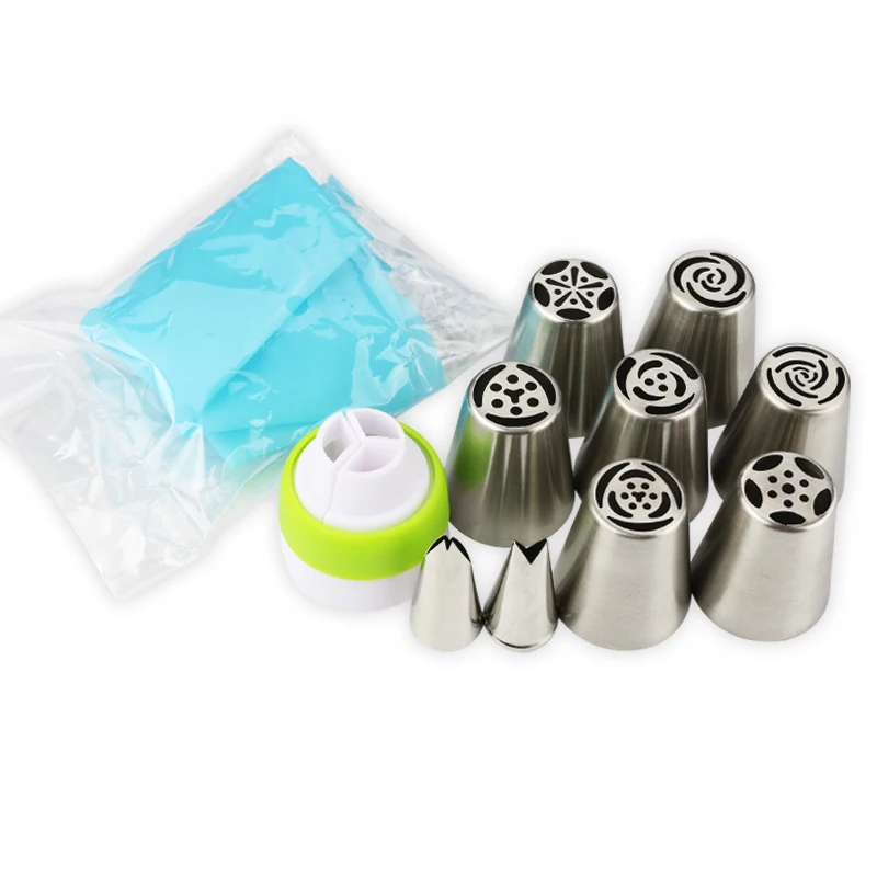 
Russian piping nozzles set with pasrty bags leaf tips flower nozzles 