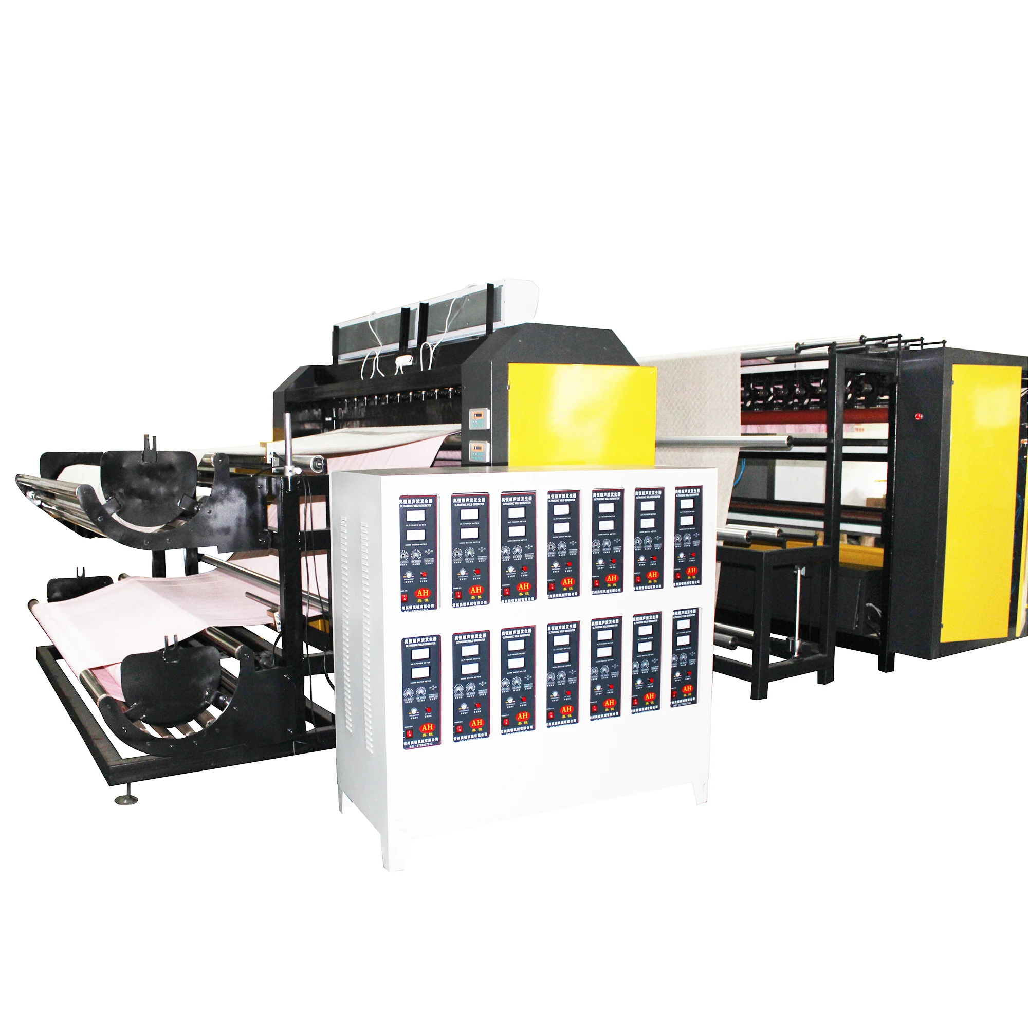 High Quality High stability 20KHz multi-layer quilting & cutting composite neatly cut ultrasonic cutting machine automatic//