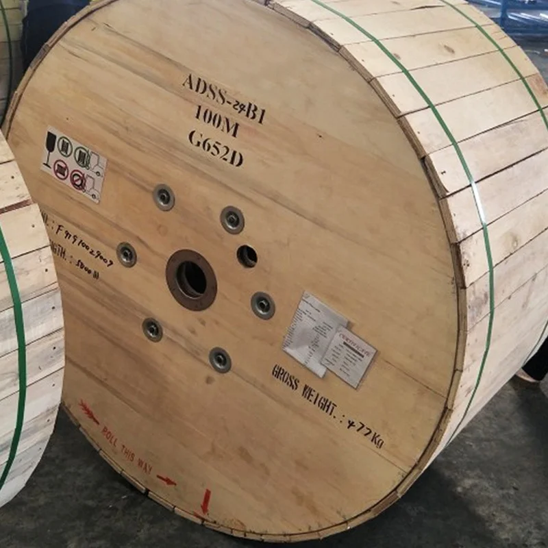 adss 24core 48core 96core aramid yarn mini adss cable single PE jacket fibra cable