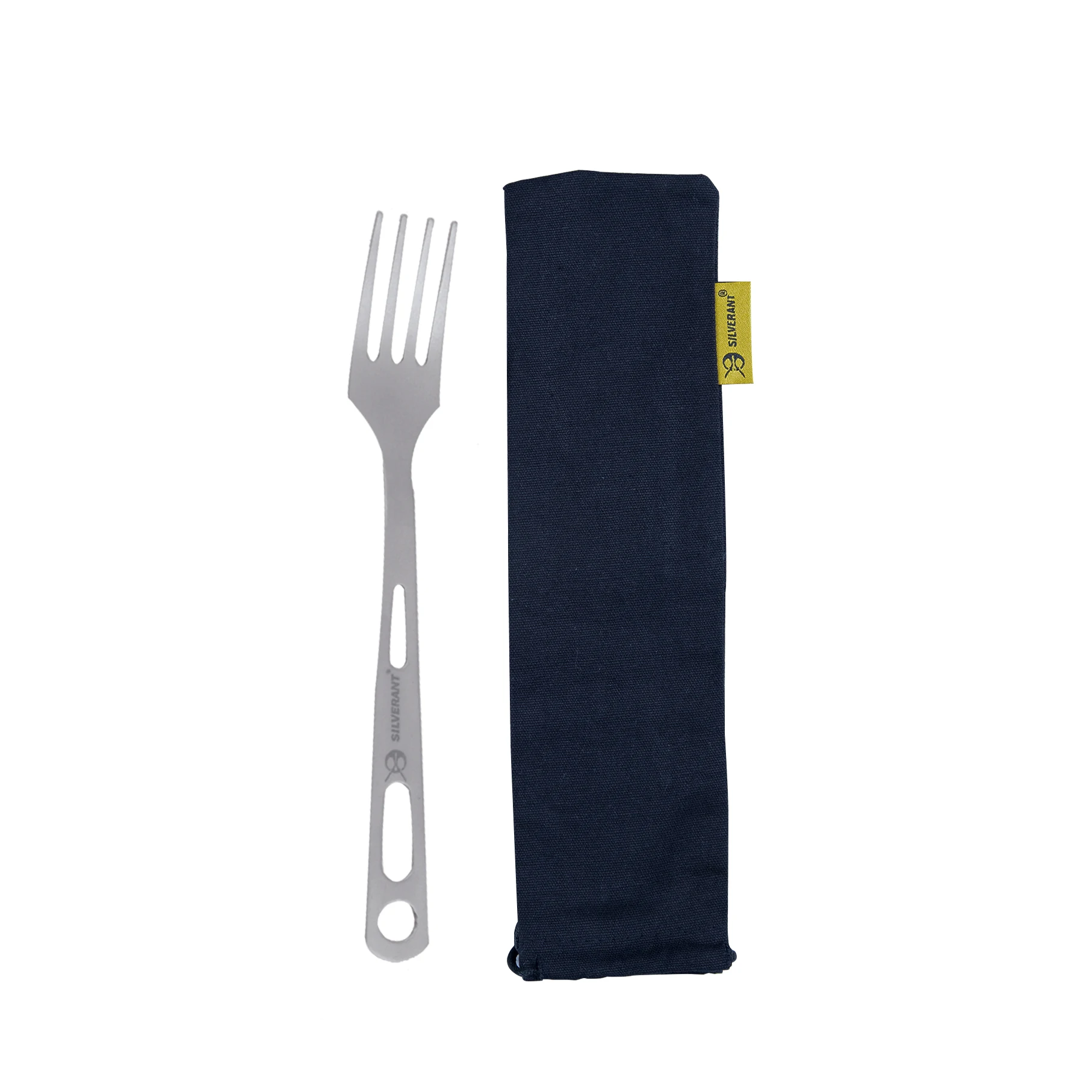 
Backpacker Camping with washable Bag titanium fork 