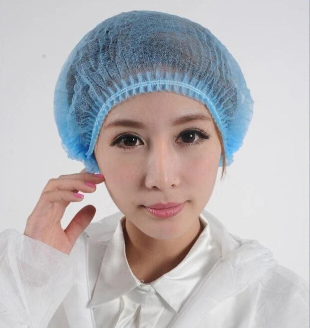 
High quality pp non woven Disposable Bouffant Cap head cap disposable mob cap 