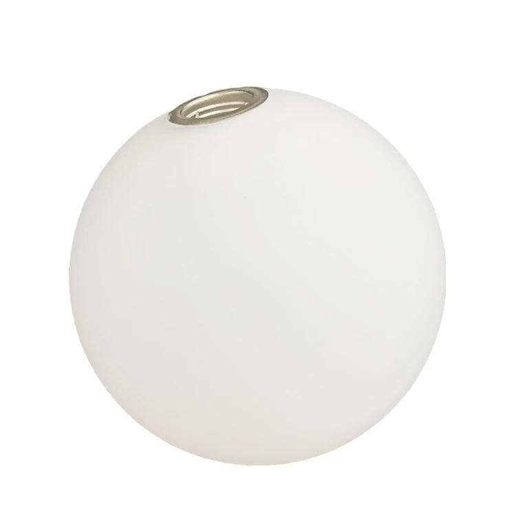 Hand Blown Opal White G9 Glass Lamp Shade Replacement Glass Globe Light Ball Lampshade with Thread Opening For Light Parts