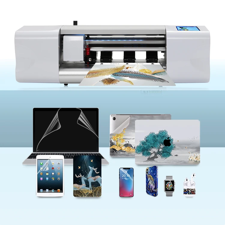 Mobile Phone Fone Back Cover Film Pattern Design Screen Protector Cutting Machine Big Size For Laptop