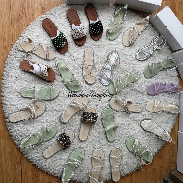 W3264, летние модные тапочки, красивые простые женские сандалии и обувь на плоской подошве