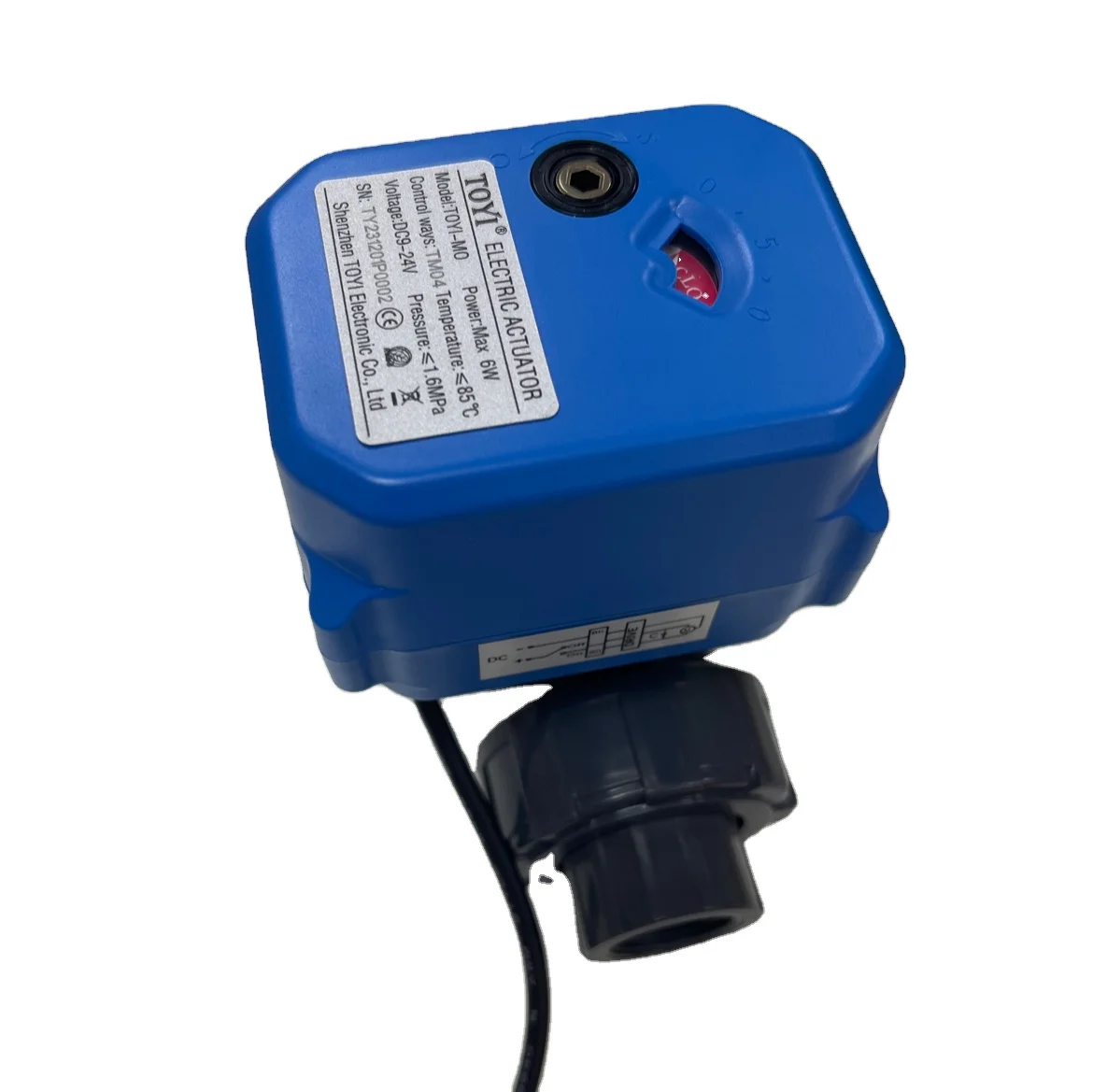 Electric UPVC Plastic Socket Ball Valve Acid Alkali Active Chemical Water Treatment General Application OEM Customizable