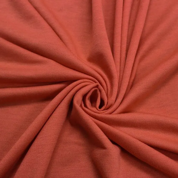 Lightweight thin hemp warm stretchy french terry fabric by the yard for sweatshirts hoodies knitted jersey cotton fabric