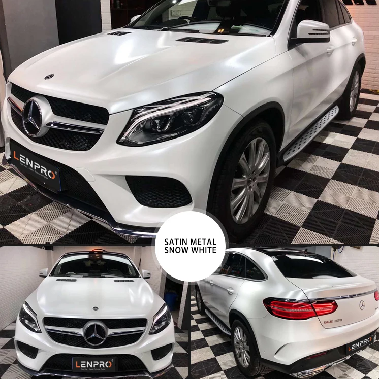 Пленка для автомобиля LENPRO из высококачественной бумаги на заказ, автомобильные аксессуары, виниловая пленка, матовая жемчужная белая пленка для автомобиля, виниловая пленка