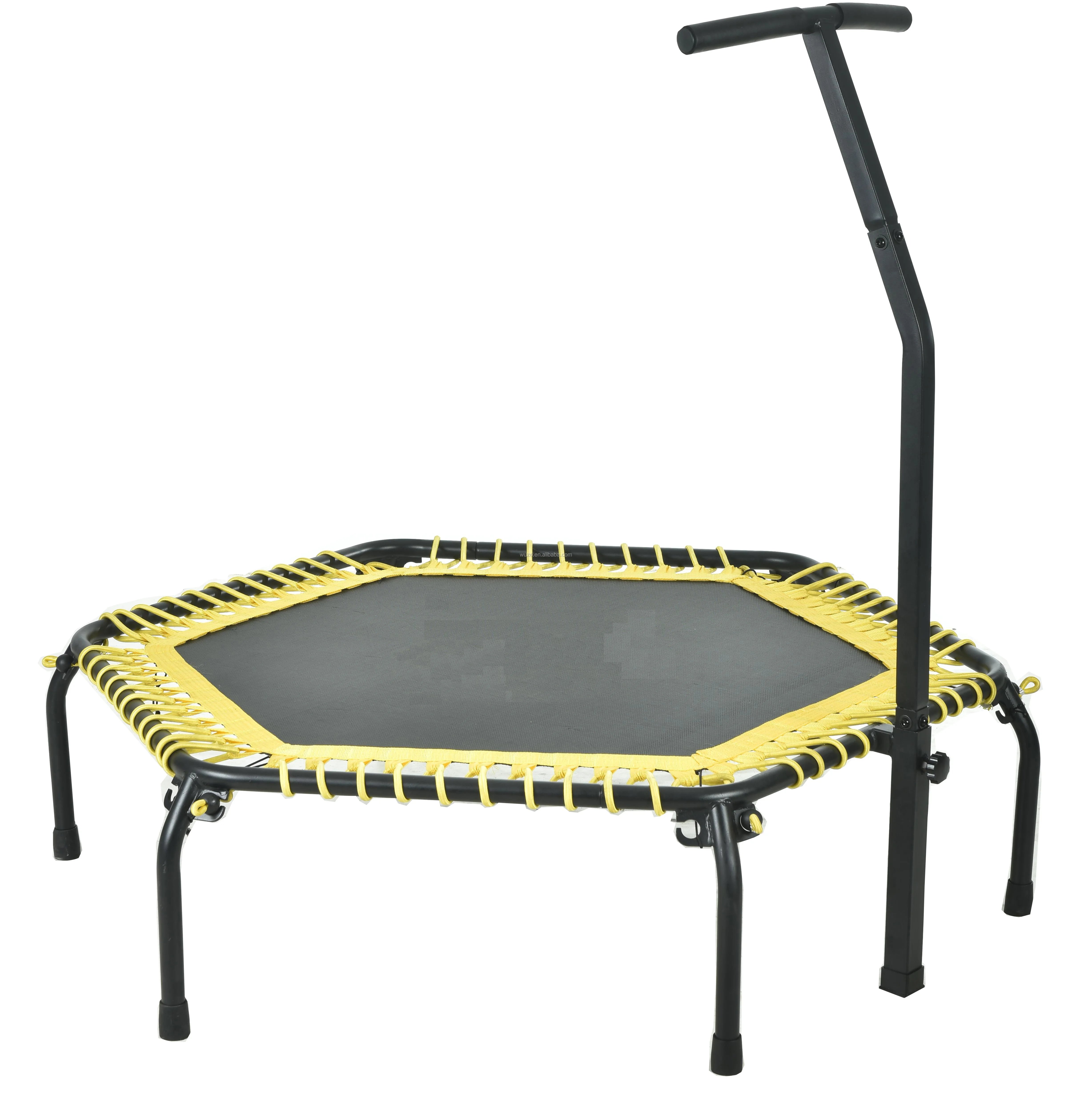 48' 125 CM Round Hexagonal Hexagon Shape Trampoline Indoor Outdoor Exercise Trampoline for Adult