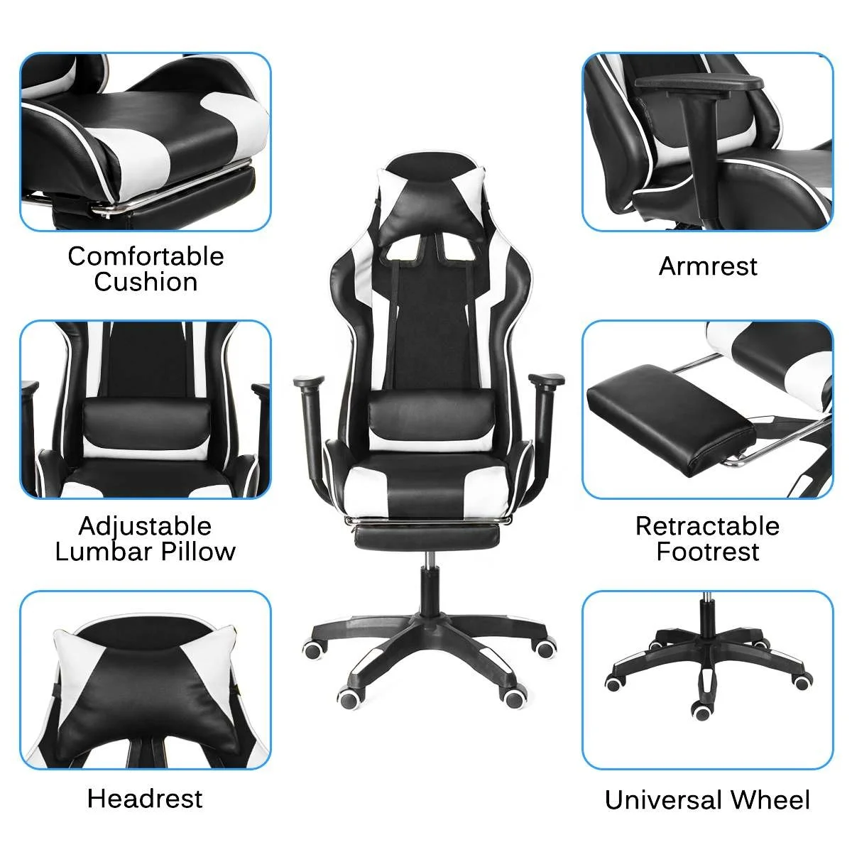 
Furniture Office Chair racing Gaming Chair Game Recliner Computer Leather Seat Video Office Armchair rocker Gamer Chair 