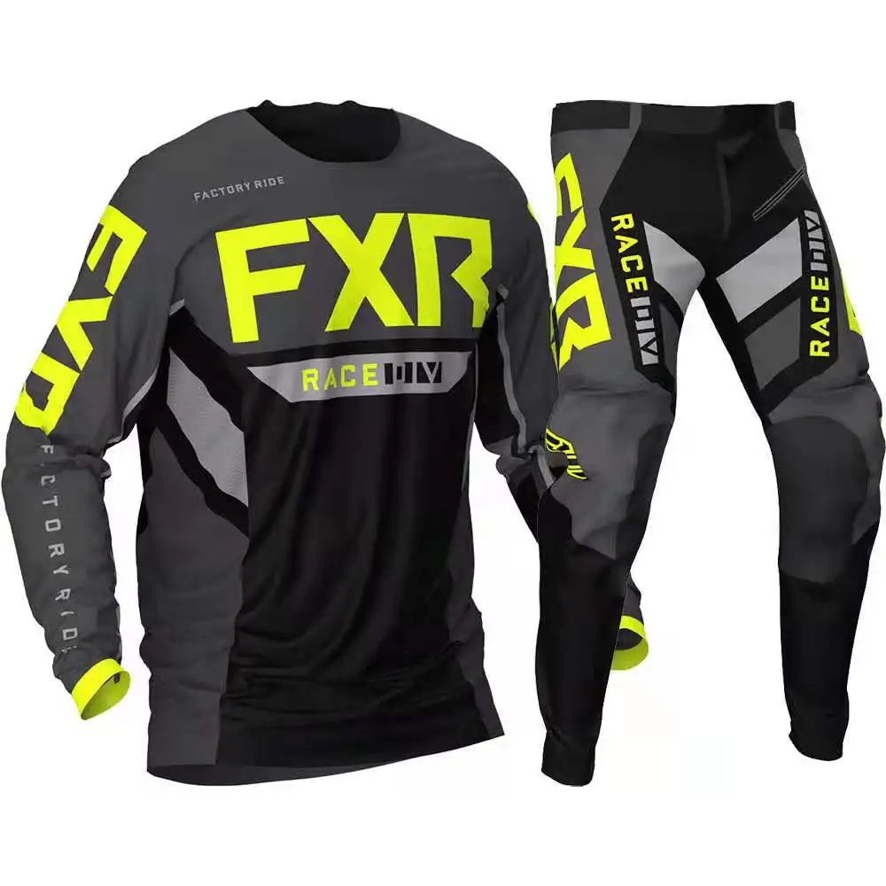 2021 FXR Motocross gear set Off Road Jersey And Pant Dirt Bike MX suit Moto Jersey Set Long Sleeve Motorcycle Jersey Sets