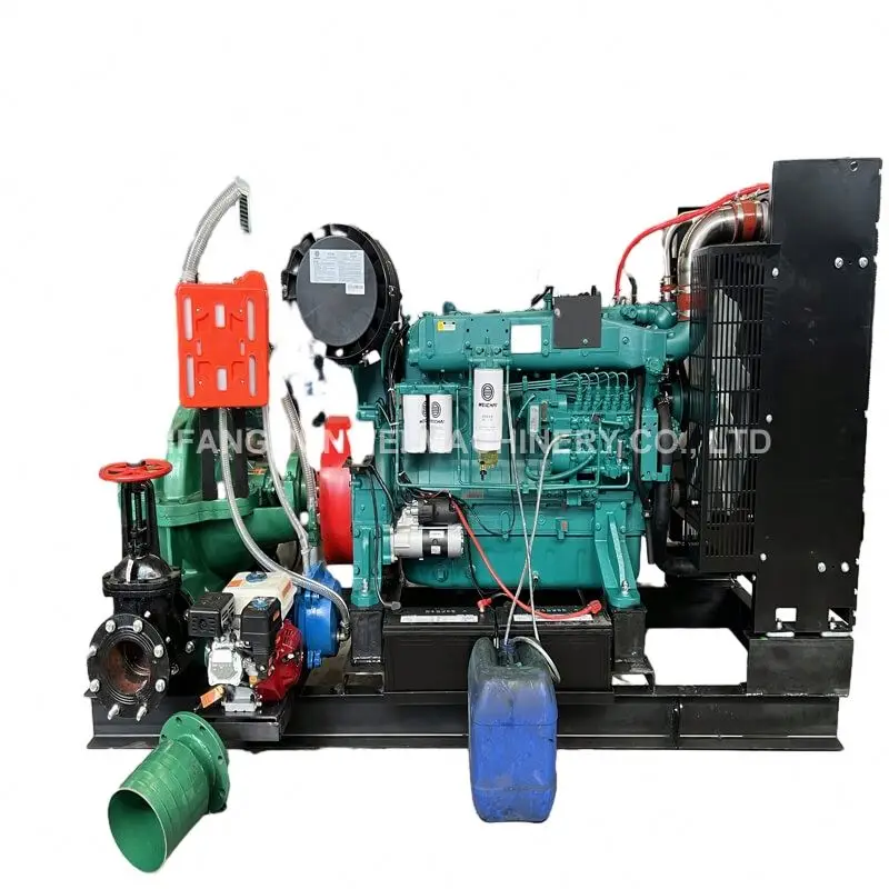 8-inch diesel engine mobile water pump, agricultural machinery small drainage pump