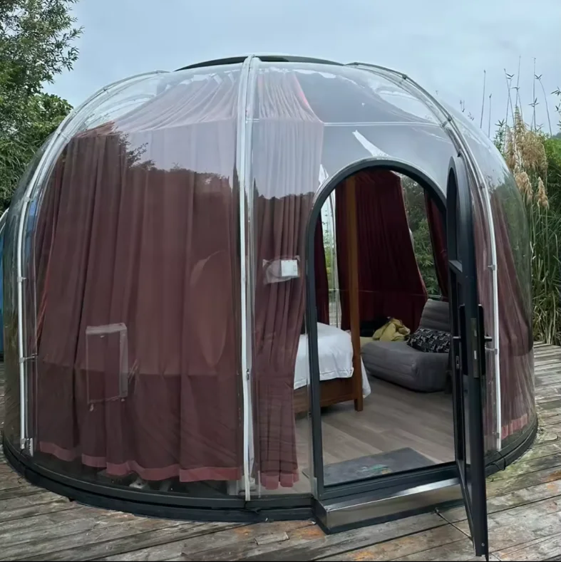 Full House Polycarbonate Bubble Room Pc Tent Transparent Starry Light Bubble House