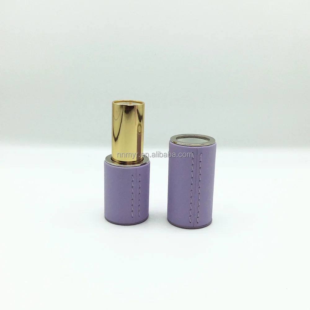 New 2024 Hot Selling Luxury Leather Magnetic Lipstick Tube 3.5g Limited Edition Leather Lipstick Tube Tax Free Shipping