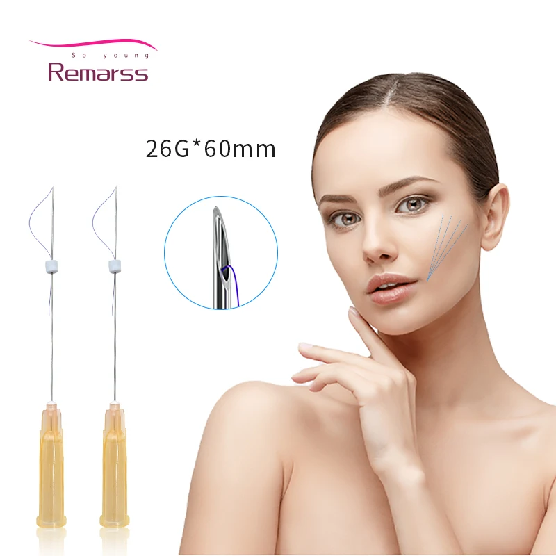 hilos tensores W Cannula Molding Cog Z Type 18g 19g 100mm Strong Face Lifting Pcl Plla Thread Pdo