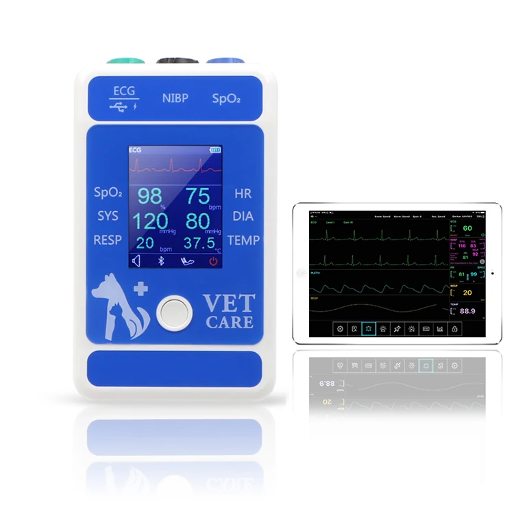YSPM610V Pet equipment portable price veterinary vet monitor animal monitor type animal vet multi parameter patient monitor