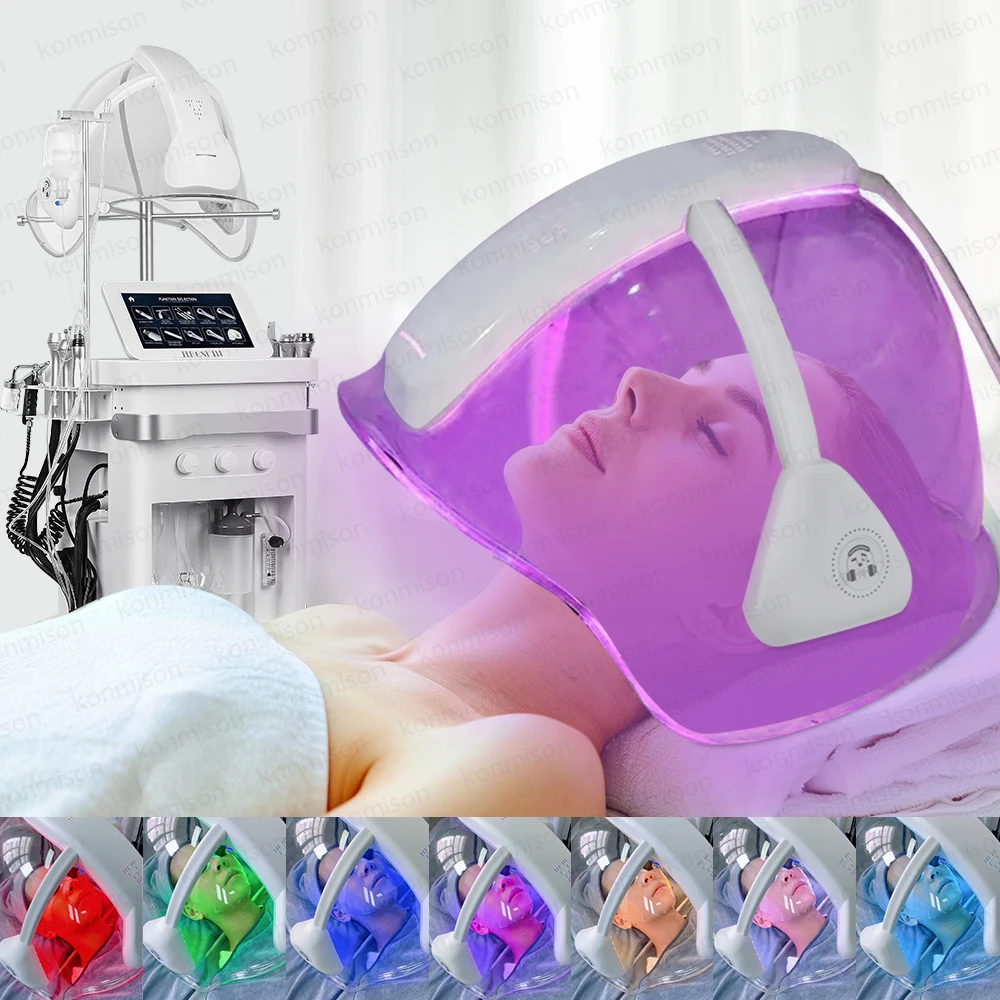 2024 Pro 11in1 jet peeling oxygen spray o2toderm led oxygenated facial dome hydra beauty facial machine