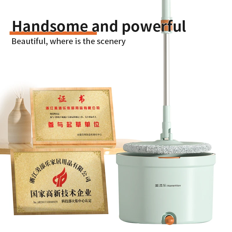 Livinghue intelligent 360 magic easy spin of cleaning with scraping teeth mop bucket
