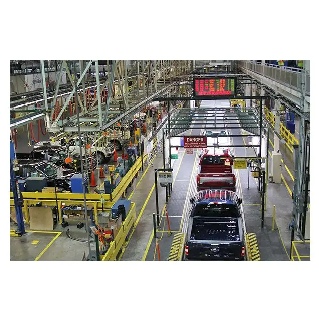 Full Electric Car Assembly Production Line Car jig Body Robots Repair Test Line