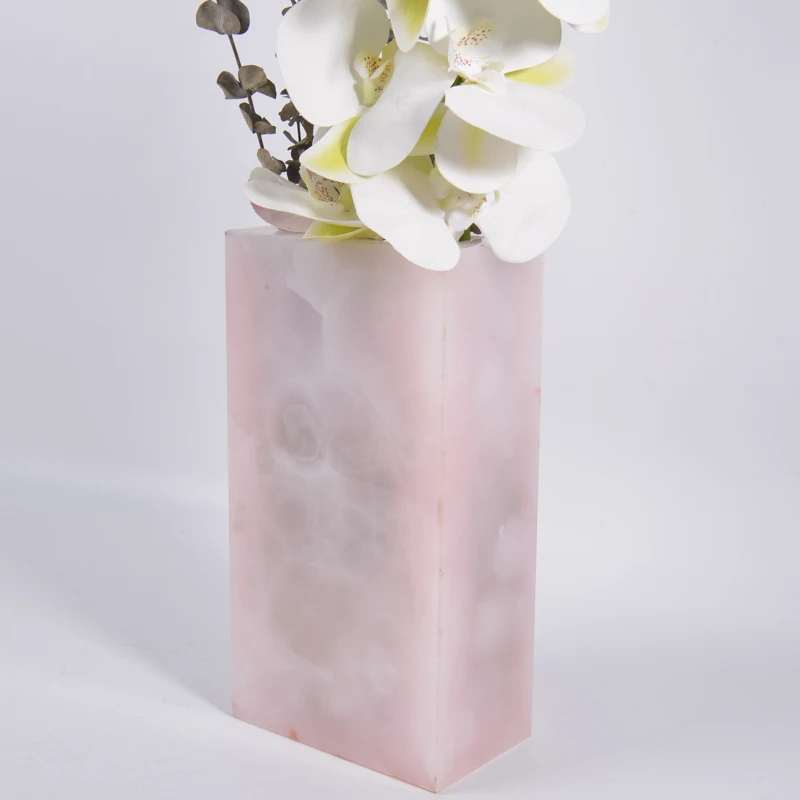 wholesale Neo Chinese Creative  Marble Vase Flower Pot Home Decorative Marble Tray home flower vase