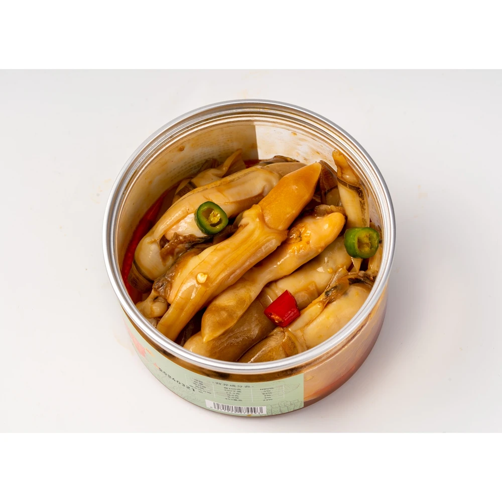 Factory Direct China Tantalizing Tastes Delicious Seafood Pre-Made Marinated Razor Clam Meat