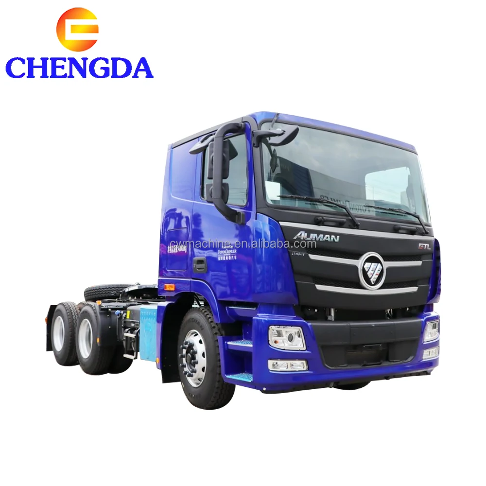 Низкая цена новый Подержанный Foton Auman GTL 10 Wheeler 6*4 приводные колесные грузовики с прицепом дизельный тягач для продажи