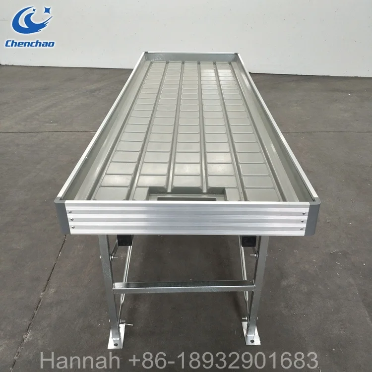 micro greens growing kit rolling flood table bench