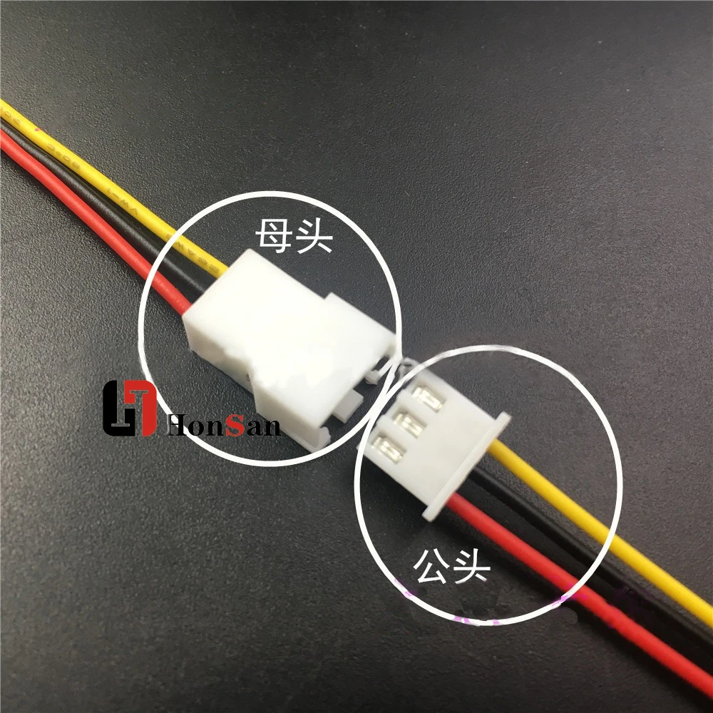Smart Oem Jst Xh2.54 2/3/4/5/6 Pin Pitch 2.54mm Wire Cable Connector Xh Plug Male & Female Battery Charging Cable 200mm Length 2