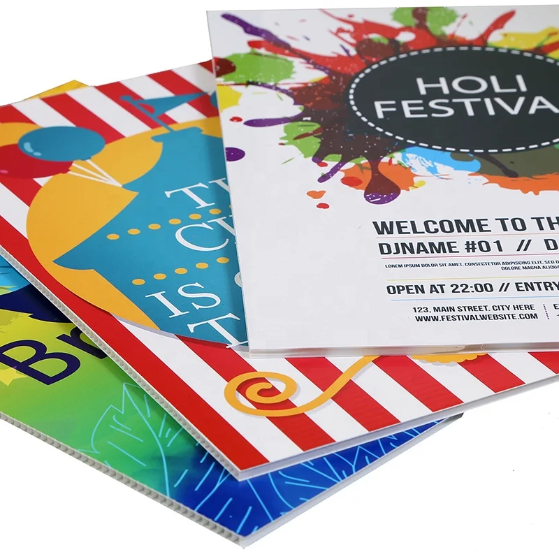 Road Work Plastic Signs Company Name Welcome Yard Corrugated Plastic Signs