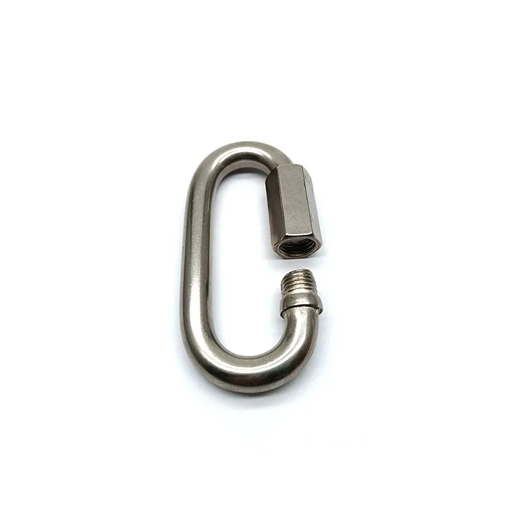 Heavy duty stainless steel heavy lift quick link for swing hook yoga outdoor equipment D Shape Repair Chain Large Dog Chain