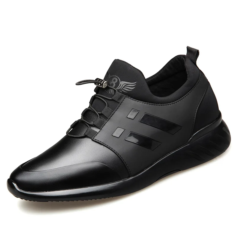 Мужские кожаные невидимые кожаные туфли, дышащая повседневная обувь, мужская обувь. Z0119